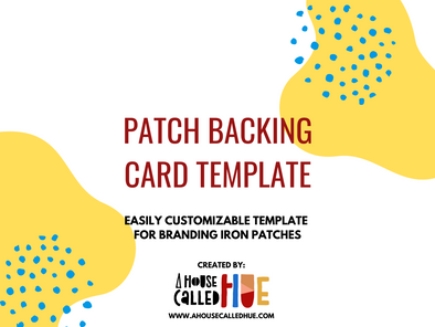 Backing Cards Template